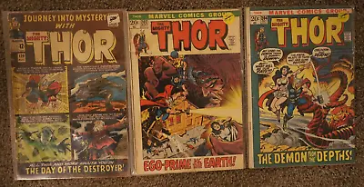 Buy Thor Comic Lot Issue 119 202 204 Vintage Jack Kirby Stan Lee VG+ 1965 • 35.75£