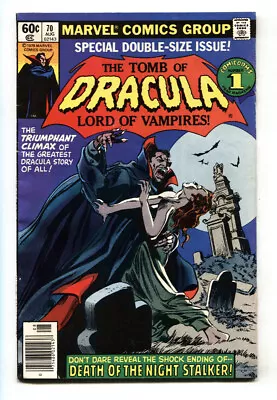 Buy Tomb Of Dracula #70 Last Issue-marvel-horror • 39.12£