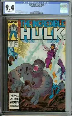 Buy Incredible Hulk #338 Cgc 9.4 White Pages // Steve Geiger & Bob Mcleod Cover Art • 47.40£