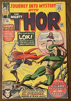 Buy Journey Into Mystery W/ The Mighty Thor #108 Marvel Comics LOKI 1964 Mid Grade • 70.94£