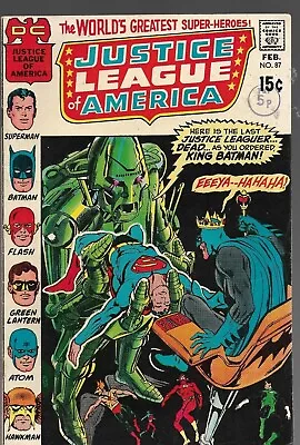 Buy JUSTICE LEAGUE OF AMERICA #87 - Back Issue (S) • 22.99£