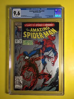 Buy Amazing Spider-Man #361 1st Appearance Of Carnage 2nd Print CGC 9.6 Marvel 1992 • 127.92£