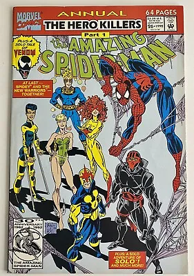 Buy AMAZING SPIDER-MAN ANNUAL #26 VENOM SOLO STORY, NEW WARRIORS Marvel Comics 1992 • 3.16£