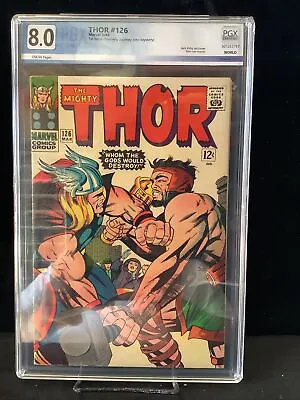 Buy Thor #126 Graded 8.0 , First Issue Formerly Journey Into Mystery • 729.23£