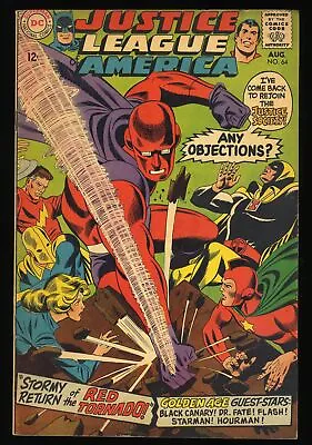 Buy Justice League Of America #64 FN+ 6.5 1st Silver Age Red Tornado! DC Comics 1968 • 44.60£
