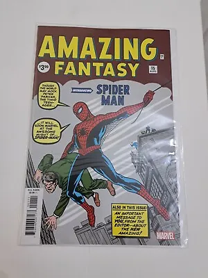 Buy AMAZING FANTASY #15 Facsimile - Amazing Spider-Man - Marvel • 210£