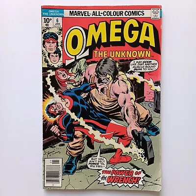 Buy Omega The Unknow, #6 (1977) 1st Appearance Wrench, Marvel Comics | Z 2+ FN- • 4.30£