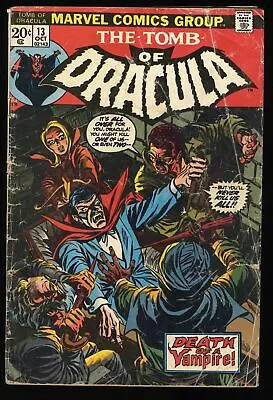 Buy Tomb Of Dracula #13 GD- 1.8 Origin Blade 1st Cameo Deacon Frost! Marvel 1973 • 32.39£