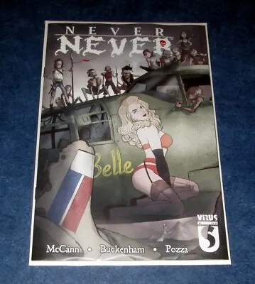 Buy NEVER NEVER #1 Variant 2nd Print HEAVY METAL VIRUS COMIC 2021 Marc McCann NM • 7.60£