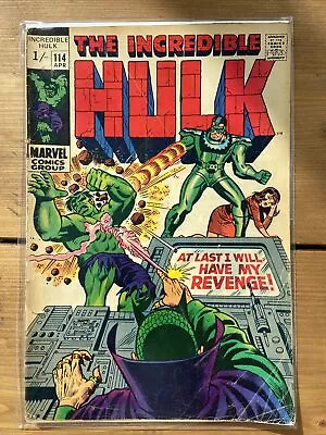 Buy Incredible Hulk #114 VG - Classic Revenge Story 1969 • 12.99£