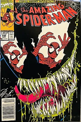 Buy Amazing Spider-Man 346 Venom Appearance Marvel Comics 1991 • 36.19£