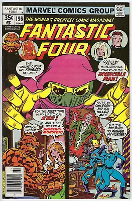 Buy Fantastic Four 196 1978 VF/NM 9.0 Perez/Marcos-c Pollard-a Agatha Harkness Doom • 6.39£