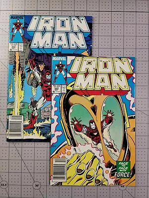 Buy Iron Man #222 & #223 (Set Of 2) • 1st App 2nd Blizzard • Marvel 1987 • Newsstand • 6.35£