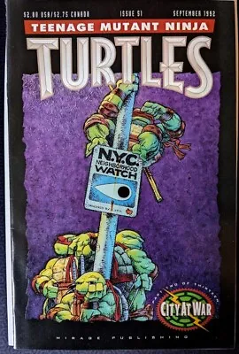 Buy Teenage Mutant Ninja Turtles #51 ~ NEAR MINT NM ~ 1992 Mirage Publishing • 17.35£