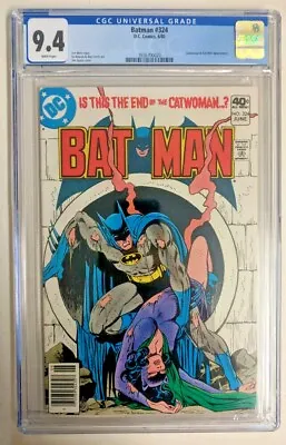 Buy 1980  Batman  Issue #324 Dc Comic Book, End Of Catwoman?? (cgc 9.4) • 265.17£
