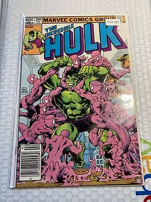 Buy The Incredible Hulk 280 MARVEL COMICS NEWSSTAND HIGHER GRADE 7.5 V14-265 • 7.92£