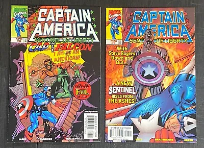 Buy Captain America: Sentinel Of Liberty (1998) #'s 8 9 NM 1st Sam Wilson As Cap • 11.82£