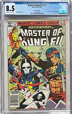 Buy Master Of Kung-Fu #115 CGC 8.5. Newsstand!  1st Appearance Death Dealer!! • 44£