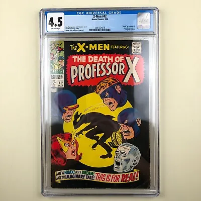 Buy (Uncanny) X-Men #42 (1968) CGC 4.5, Death Of Professor X • 59.30£