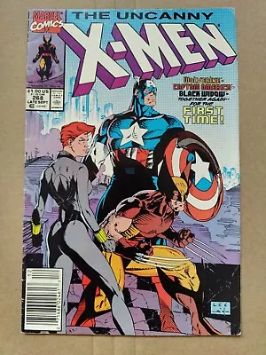 Buy Uncanny X-Men 268 NEWSSTAND  Jim Lee Cover Captain America Black Widow 1990 VGFN • 11.83£