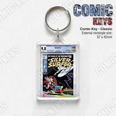 Buy Silver Surfer #4 (Marvel Comics 1969) Classic Size CGC  Graded  Inspired Keyring • 7.95£