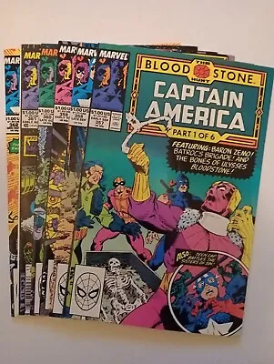 Buy Captain America #357-362 1989 Marvel Comics. Blood Stone Hunt #1-6. VF/Nm.  • 62.68£