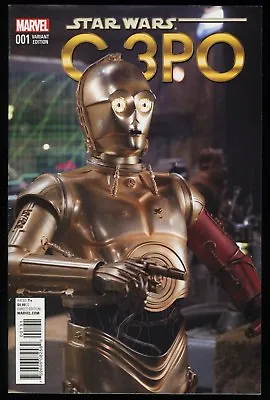 Buy Star Wars Special C-3PO 1 Variant Comic Movie Photo Force Awakens Red Arm Cover • 19.99£