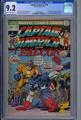 Buy Cgc 9.2 Captain America #170 1st Appearance Moonstone Black Panther Appearance • 123.48£