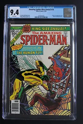Buy Amazing SpiderMan Annual #10 ORIGIN 1st Original HUMAN FLY 1976 Gil Kane CGC 9.4 • 86.10£