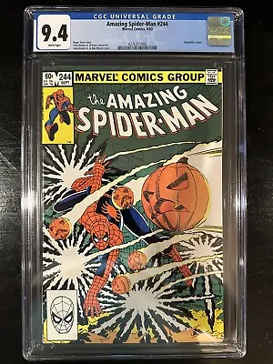 Buy Amazing Spider-Man #244 CGC 9.4 (Marvel 1983)  WP!  Hobgoblin Appearance! • 51.97£