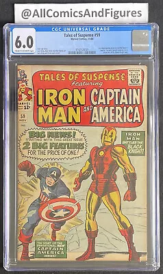 Buy Tales Of Suspense #59 CGC 6.0 CR-OW Pages! First Solo Captain America Since 50s! • 151.84£