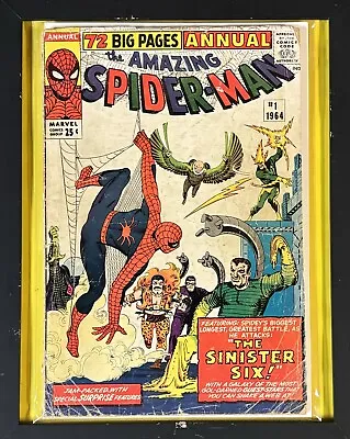 Buy Spider-man Annual #1, GD- 1.8, 1st App Sinister Six; Complete/Cover, Detached • 294.22£