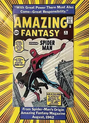 Buy AMAZING FANTASY #15 Facsimile Edition DEC 2019 With Authentic 1962 Cover • 128£