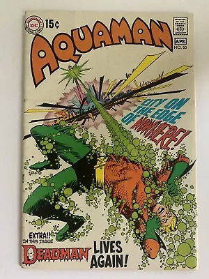 Buy Aquaman #50 7.0 Fn/vf 1970 City On The Edge Of Nowhere! Dc Comics • 17.55£