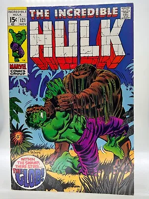 Buy Incredible Hulk 121 ~ Est. 5.5-6.0 ~ Key ~Firm Staples ~Origin & 1st App. Glob • 35.48£