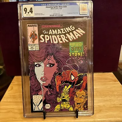 Buy Amazing Spider-Man #309 CGC 9.4 NM+ 1st App Styx & Stone. Todd McFarlane • 39.92£