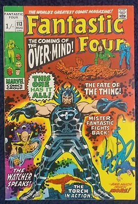 Buy Fantastic Four 113  [ 1st Over-Mind ] Marvel Comics Bronze Age Key Issue • 28£