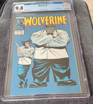 Buy Wolverine #8 Cgc 9.8 White Pages Hulk Appearance Marvel 1989 Case Cracked • 218.44£