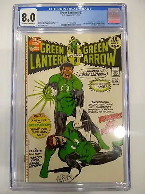 Buy Green Lantern #87 CGC 8.0 1972 DC Comics 1st App. John Stewart Green Lantern • 789.82£