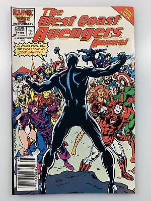 Buy WEST COAST AVENGERS ANNUAL #1 QUICKSILVER 40-Page 1988 HIGH-GRADE MARVEL COMIC • 7.20£