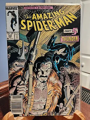 Buy Amazing Spider-Man #294 Kraven's Last Hunt Pt 5 Thunder FN Marvel Newsstand 1987 • 15.81£