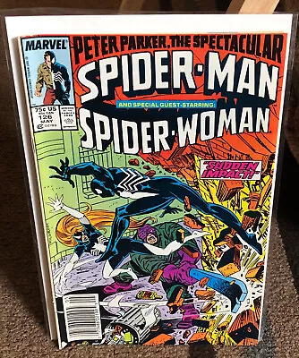 Buy Peter Parker The Spectacular Spider-Man #126 Black Suit Spidey Marvel Comic Book • 4.48£