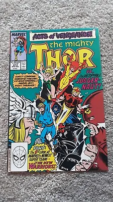 Buy Marvel Comics  - The Mighty Thor - Number 412 - MID DEC 1989 • 25£