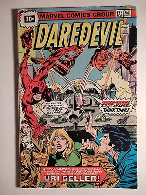 Buy Daredevil #133 30 Cent Price Variant, VG-/3.5, Marvel 1976, Uri Geller, Gemini • 16.08£