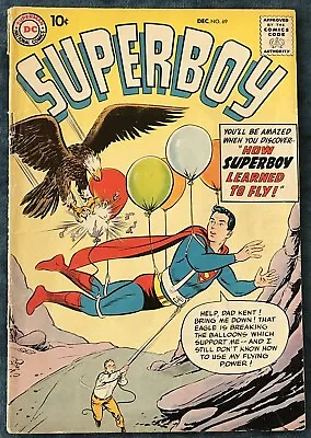 Buy Superboy #69  Dec 1958  How Superboy Learned To Fly • 33.19£