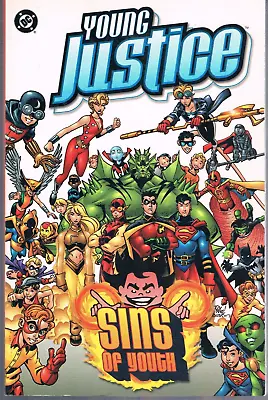 Buy Young Justice: Sins Of Youth By Peter David, 1st Print 2000, TPB DC Comics OOP • 43.36£