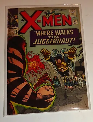Buy X-men #13 2nd Juggernaut Glossy F/vf Kirby Classic 1965 • 221.37£