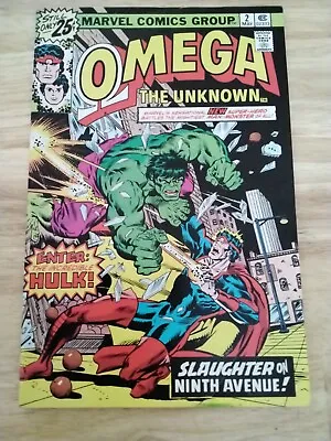 Buy Omega The Unknown # 2 : Marvel Comics May 1976 : Omega Vs The Hulk : Cent's Copy • 3.99£