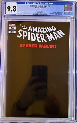 Buy Amazing Spider-Man #26 - 2023 -  Frank Spoiler Variant - CGC 9.8 • 45£