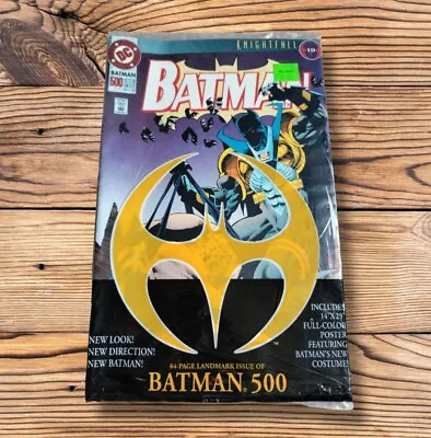 Buy DC Comics Batman 500 Knightfall October 93 Comic With Poster New And Sealed  • 7.95£